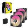 iCUE LINK RX120 MAX RGB 120mm PWM Thick Fans Starter Kit