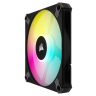 iCUE AF120 RGB SLIM 120mm PWM Fluid Dynamic Bearing Fan — Black Twin Pack