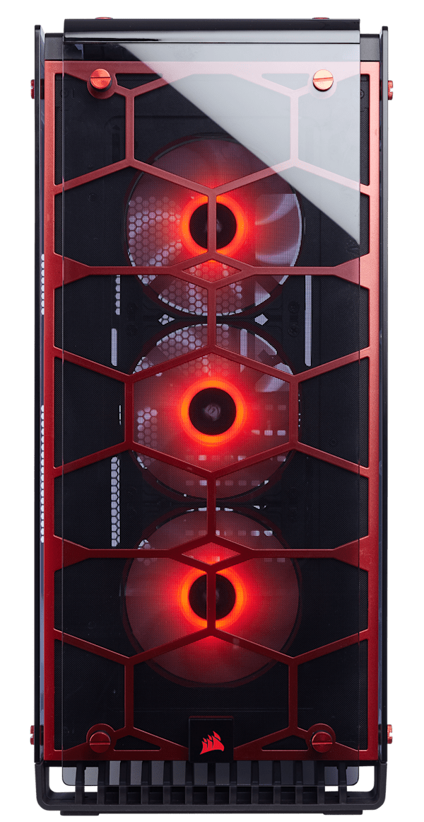Crystal Series™ 570X RGB ATX Mid-Tower Case — Red
