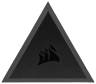 iCUE LC100 Case Accent Lighting Panels - Mini Triangle - 9x Tile Starter Kit