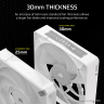 iCUE LINK RX120 MAX RGB 120mm PWM Thick Fan Expansion - White