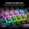 FPS/MOBA Pudding Keycap Mod Kit for QWERTY/Z Layout – Gunmetal Gray