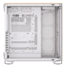 6500X Mid-Tower Dual Chamber PC Case - White/Bamboo Wood