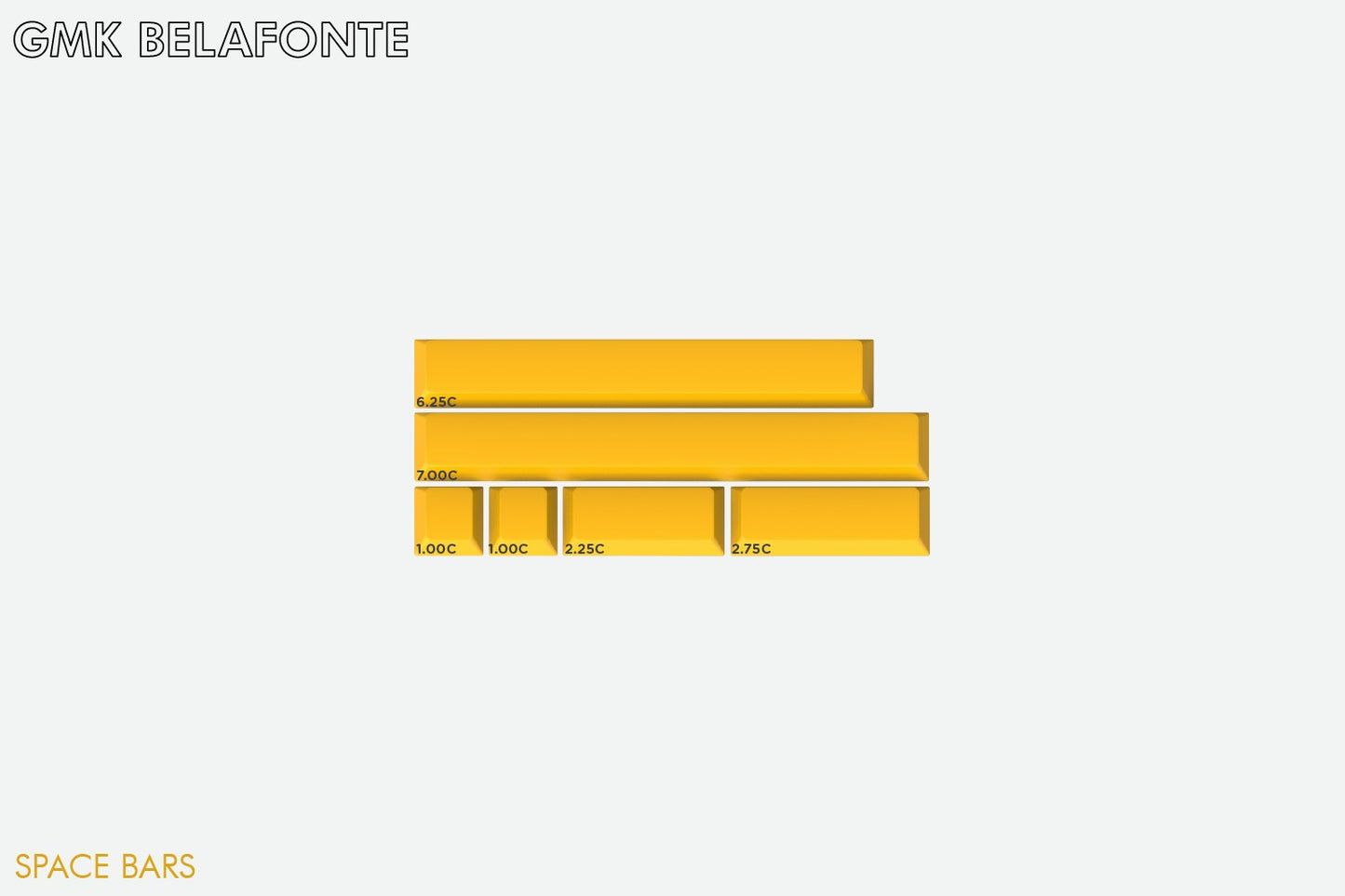 Drop + MiTo GMK Belafonte Custom Keycap Set - Spacebars Kit