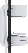 PCIe 5.1 180° 12V-2x6 GPU Power Bridge Style B - White