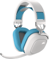 HS80 RGB WIRELESS Premium Gaming Headset with Spatial Audio – Ethereal Blue