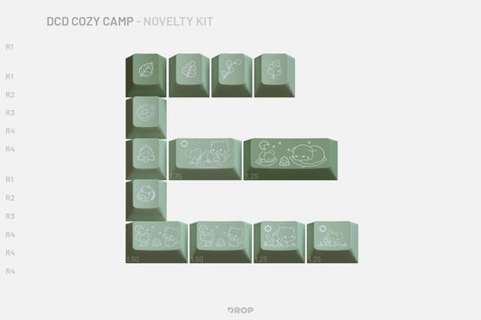 Drop DCD Cozy Camp Keycap Set - Novelty