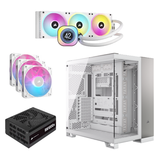 6500X White/Satin Gray Aluminum All-in-One Bundle