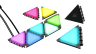 iCUE LC100 Case Accent Lighting Panels - Mini Triangle - 9x Tile Starter Kit