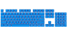 PBT DOUBLE-SHOT PRO Keycap Mod Kit — Elgato Blue (NA)