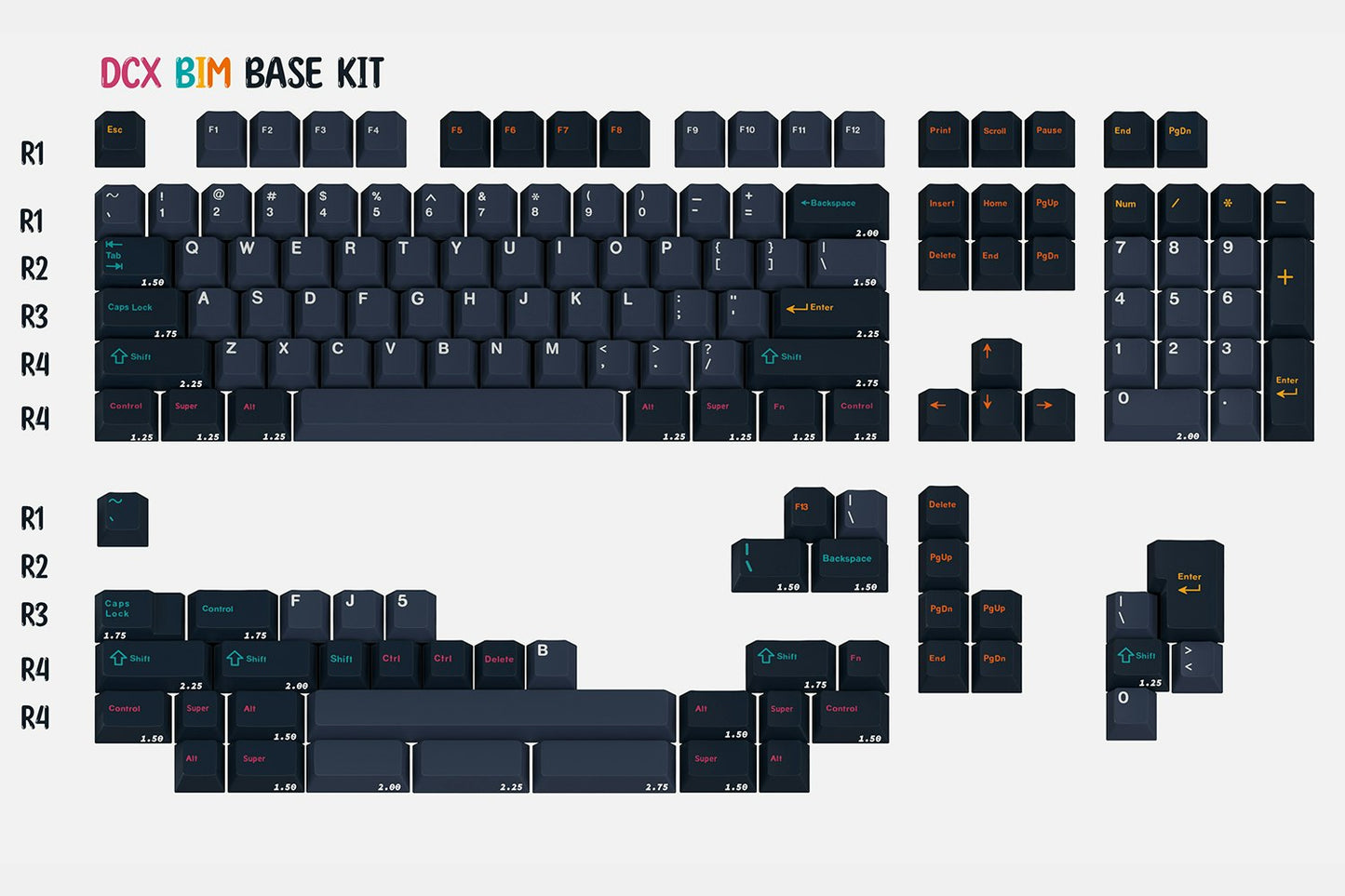 Drop + Balance DCX BIM Keycap Set - Base