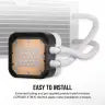 iCUE H150i ELITE LCD XT Display Liquid CPU Cooler, White