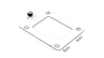9000D Replacement SSD Bracket, White