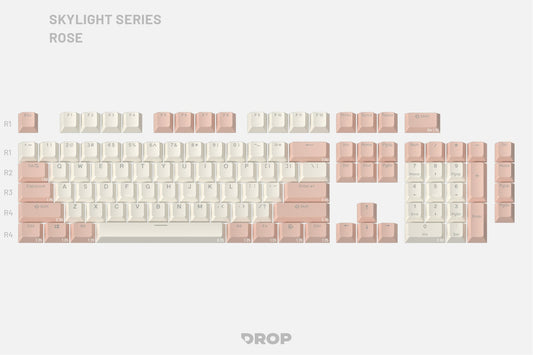Drop Skylight Series Keycap Set R2 - Rose