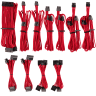 Premium Individually Sleeved PSU Cables Pro Kit Type 4 Gen 4 – Red