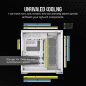 6500D AIRFLOW Mid-Tower Dual Chamber PC Case - White