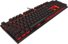 K60 PRO Mechanical Gaming Keyboard — Red LED — 100% CHERRY MV Mechanical Keyswitches — Black