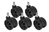 CORSAIR T3 RUSH Dual-Wheel Caster Set (5x), Black