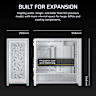 FRAME 5000D RS High-Airflow Mid-Tower PC Case - White