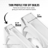 iCUE AF120 RGB SLIM 120mm PWM Fluid Dynamic Bearing Fan — White Twin Pack