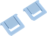 K65 PLUS WIRELESS Glacial Blue tilt legs Replacement Kit