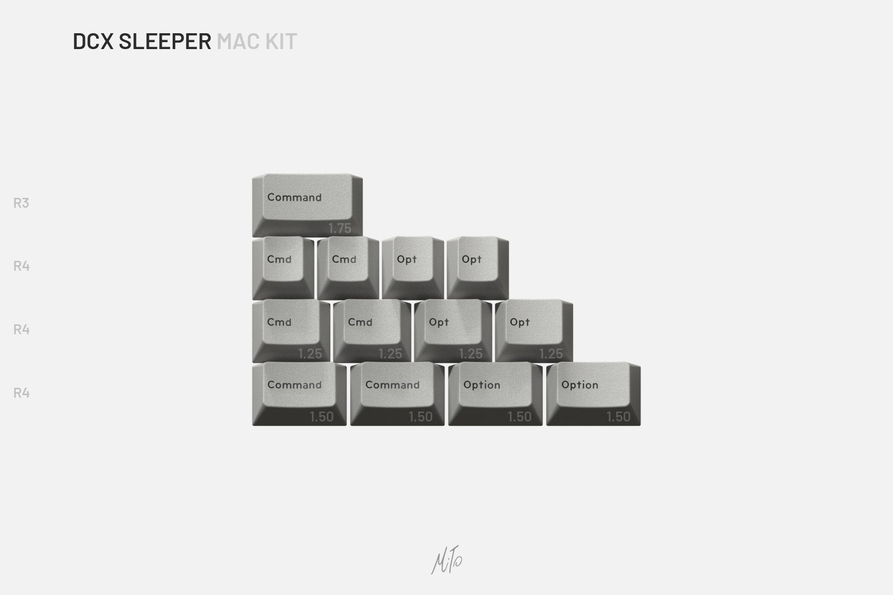 Drop + MiTo DCX Sleeper Keycap Set - Mac Kit