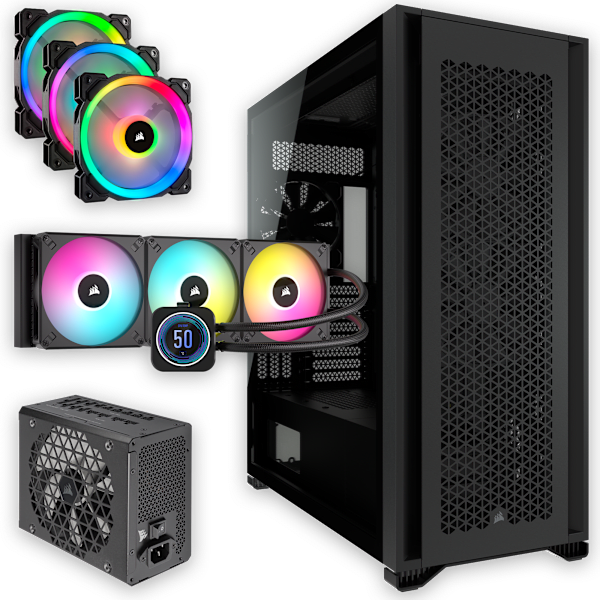 7000D Airflow with Power Supply, AIO Cooler, and Fans Bundle Deal