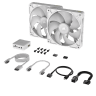 iCUE LINK RX140 RGB 140mm PWM Fan Twin Starter Kit - White