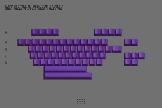 Drop + FU11.META1 GMK Mecha-01 R2 Keycap Set - Berserk Alphas Kit
