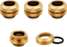 Hydro X Series XF Hardline 12mm OD Fitting Four Pack — Gold