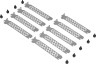 iCUE 4000X/4000D/4000D Airflow Expansion Slot Covers, Gray