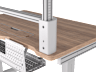 Multi Frame Pegboard Desk Organizer for Platform:4 - White