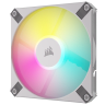 iCUE AF120 RGB SLIM 120mm PWM Fluid Dynamic Bearing Fan — White Twin Pack