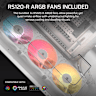 AIR 5400 RS-R ARGB Triple Chamber Mid-Tower PC Case - White