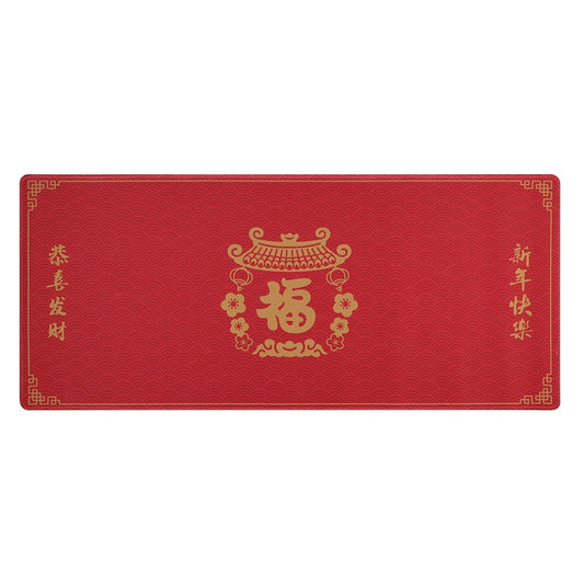 Drop + Boba.Types Lunar New Year Desk Mat - Red