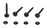 CORSAIR 465X RGB Front Panel Thumbscrew Set, Black