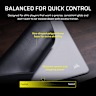 MM PRO Control Large Esports-Tuned Cloth Mouse Pad - Gray