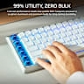 VANGUARD AIR 99 WIRELESS Optical-Mechanical Gaming Keyboard - White (Revival Series)