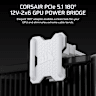 PCIe 5.1 180° 12V-2x6 GPU Power Bridge Style A - White
