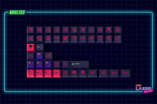 Drop + MiTo GMK Laser Novelty Keycaps