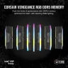 VENGEANCE® RGB 64GB (4x16GB) DDR5 DRAM Up To 6400MT/s CL32 Memory Kit — Black