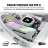 VENGEANCE RGB PRO SL 32GB (2x16GB) DDR4 DRAM Up To 3600MHz C18 Memory Kit – White