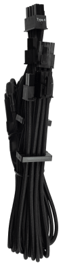 Premium Individually Sleeved PCIe Cables (Dual Connector) Type 4 Gen 4 – Black