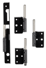 Obsidian 1000D Tempered Glass Side Panel Door Hinge Set