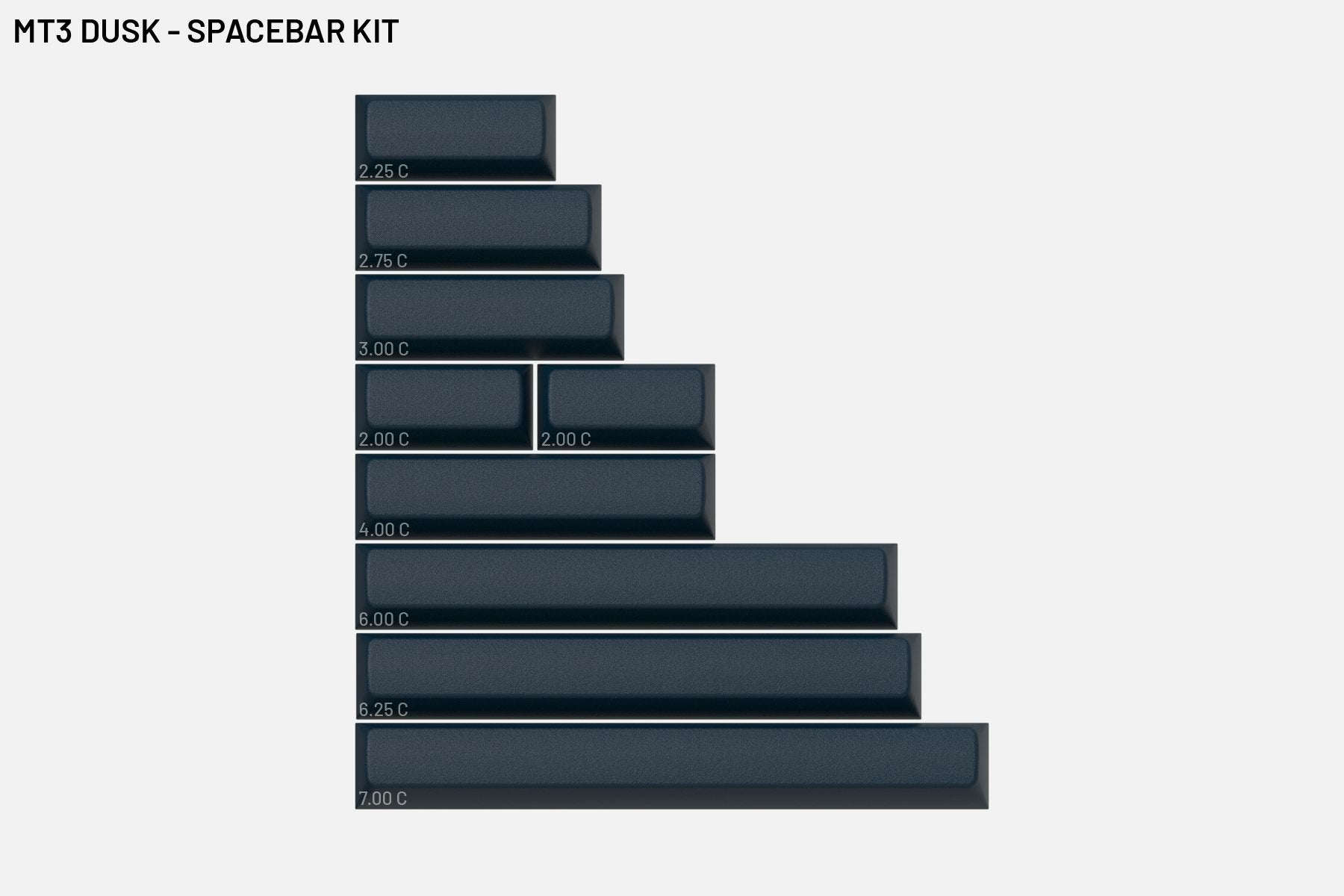 Drop MT3 Dusk Keycap Set - Spacebar Kit