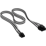 Premium Individually Sleeved Type-5 PSU Cables Pro Kit, White/Black