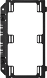 Crystal 680X RGB Top Fan Tray, Black