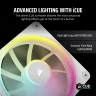 iCUE LINK LX120 RGB 120mm PWM Fans Starter Kit - White