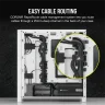 iCUE 4000D RGB AIRFLOW Mid-Tower Case, True White - 3x AF120 RGB ELITE White Fans - iCUE Lighting Node PRO Controller - High-airflow Design