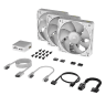 iCUE LINK RX120 RGB 120mm PWM Fan Triple Starter Kit - White